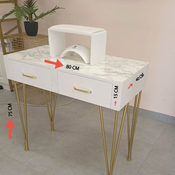 Mesa de Manicura Blanca - Image 2