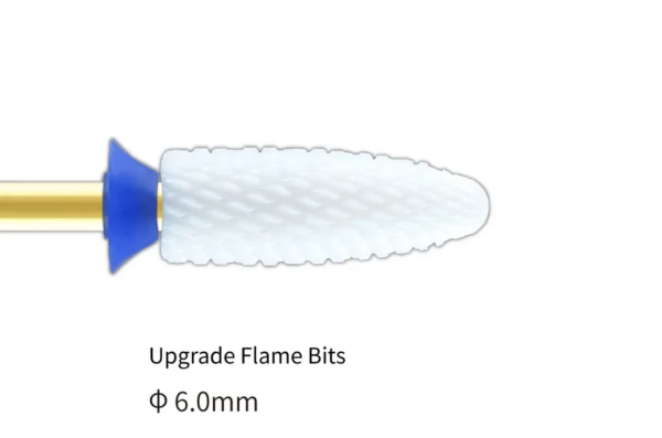 Fresa para retirado de llama de cerámica de zirconio cinta azul - Image 2
