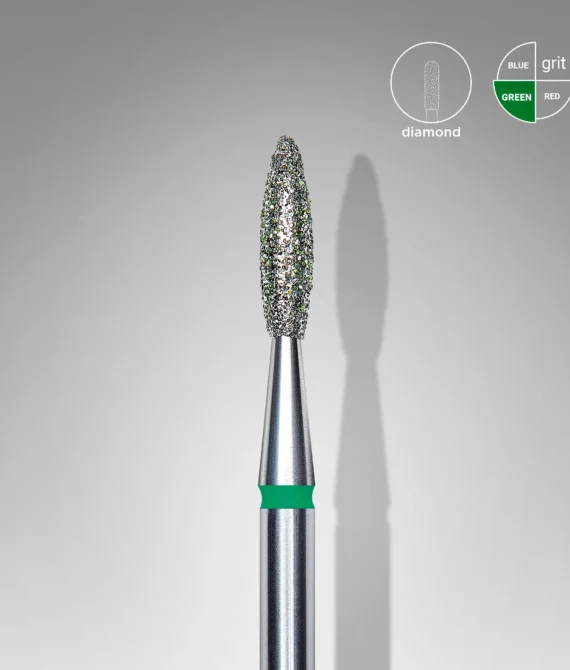 Fresa Staleks Punta Diamante Grano Verde Diamante, «Flama» 2.1 Mm