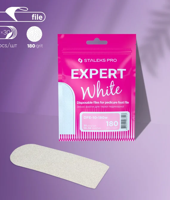 Limas  Adhesivas Blancas Desechables Para Raspador de Pies Metálica EXPERT 10