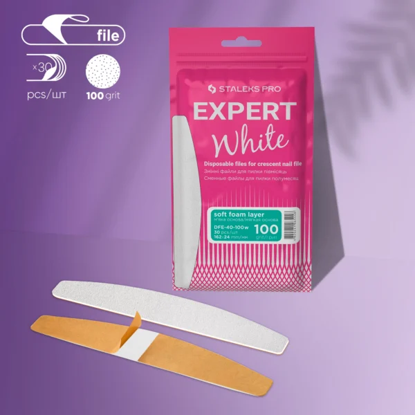 Adesivo Desechable Blanco Media Luna (Base Blanda) EXPERT 40 (30 Uds. - Image 3