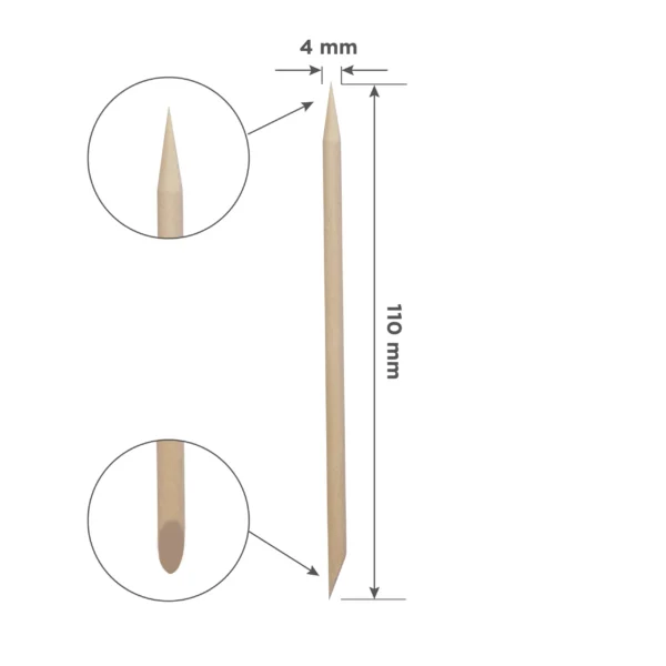 Palito De Naranjo STALEKS PRO Para Manicura, De Madera, 110 Mm - Image 2