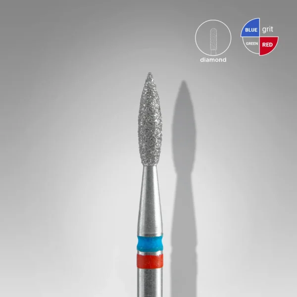 Fresa DUO flame red-blue EXPERT Diam. 2,1 mm / parte activa 8 mm