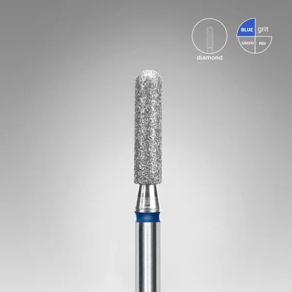 Fresa Diamante Cilíndrica Redondeada Azul EXPERT, Diam. de 2,5 mm / Parte Activa de 10 mm