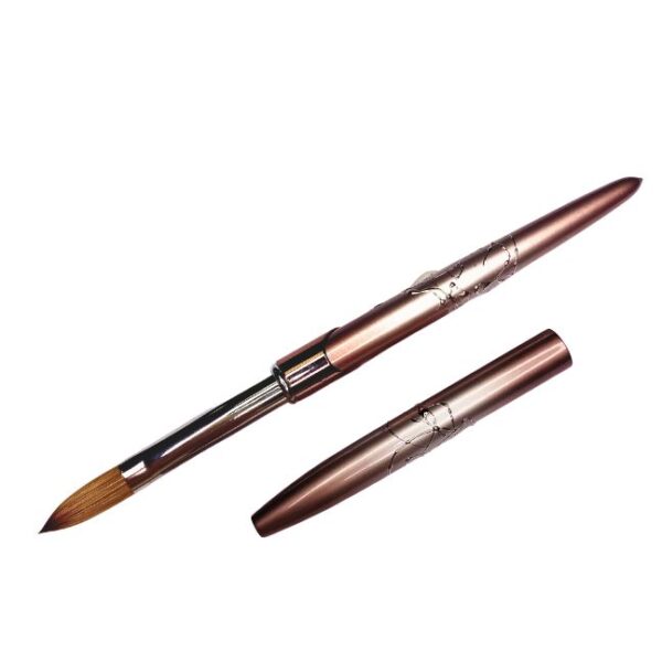 Pincel Kolinsky Nº 10 (Rose Gold)