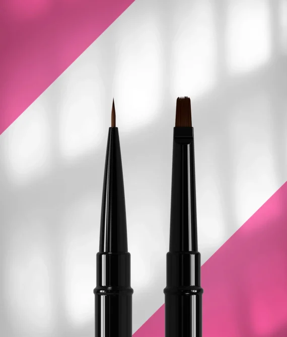 Pincel de doble punta EXPERT liner 7 mm / para gel 7 mm