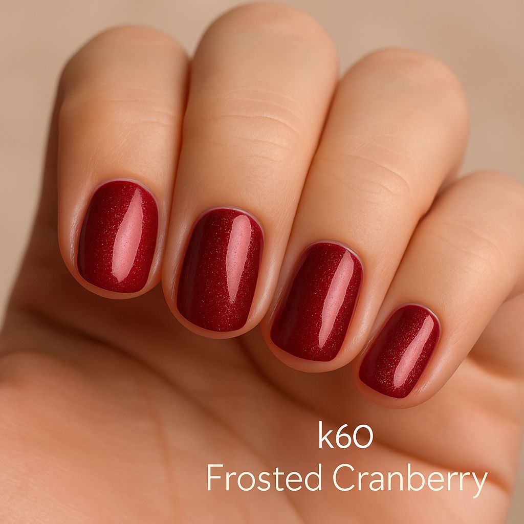 Esmalte Permanente Nº k60 – Frosted Cranberry 10ml - Imagen 2