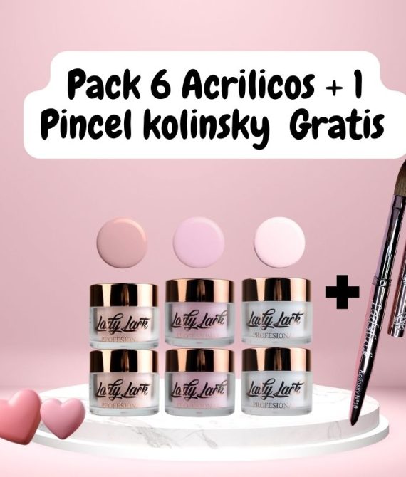 Pack 6 Acrilicos + 1 Pincel Acrilico Nº 10 de Regalo (2)